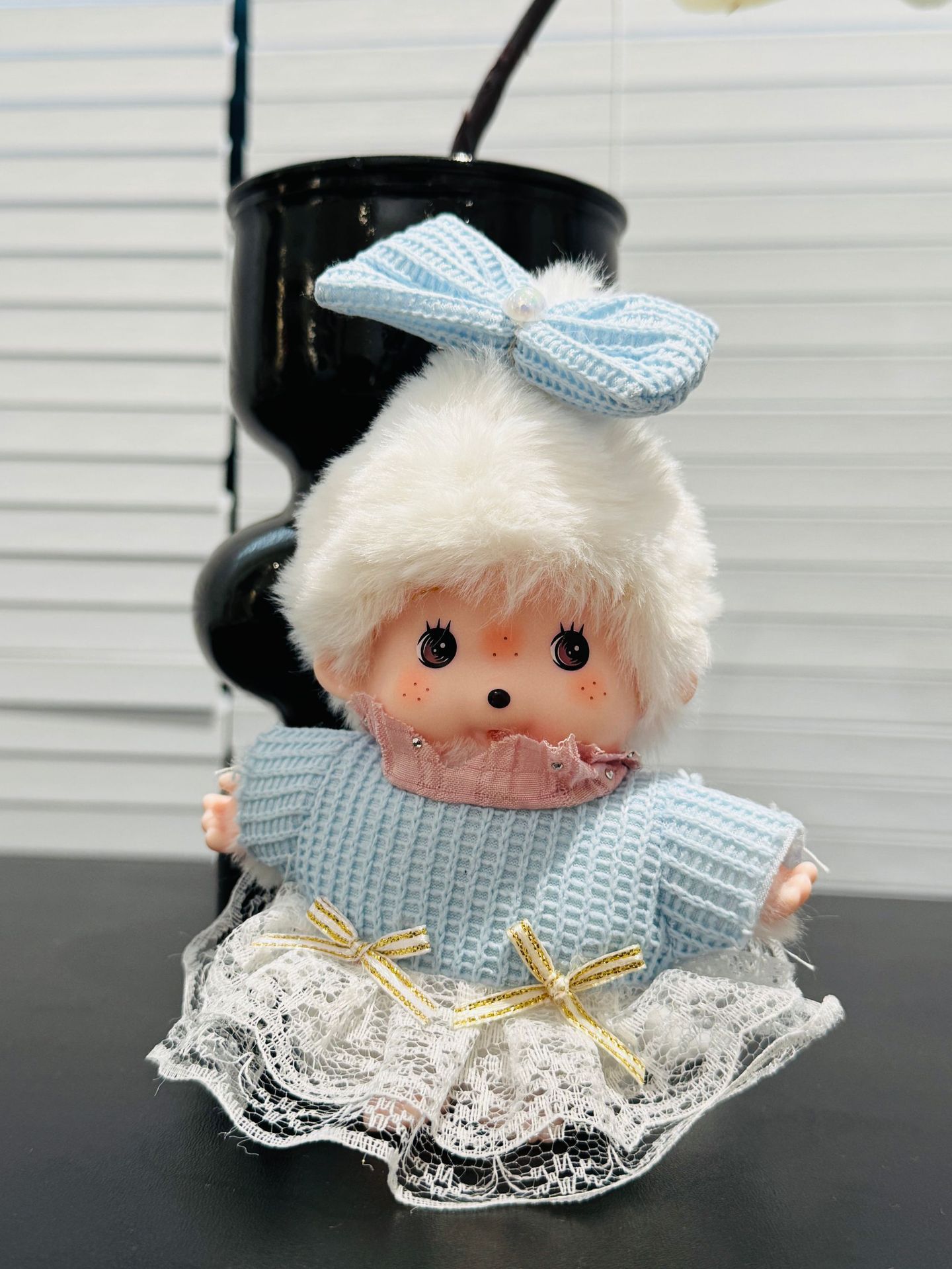 New Menghou Mengqiqi 15cm plush toy, kindergarten claw machine pendant, mini pic 8