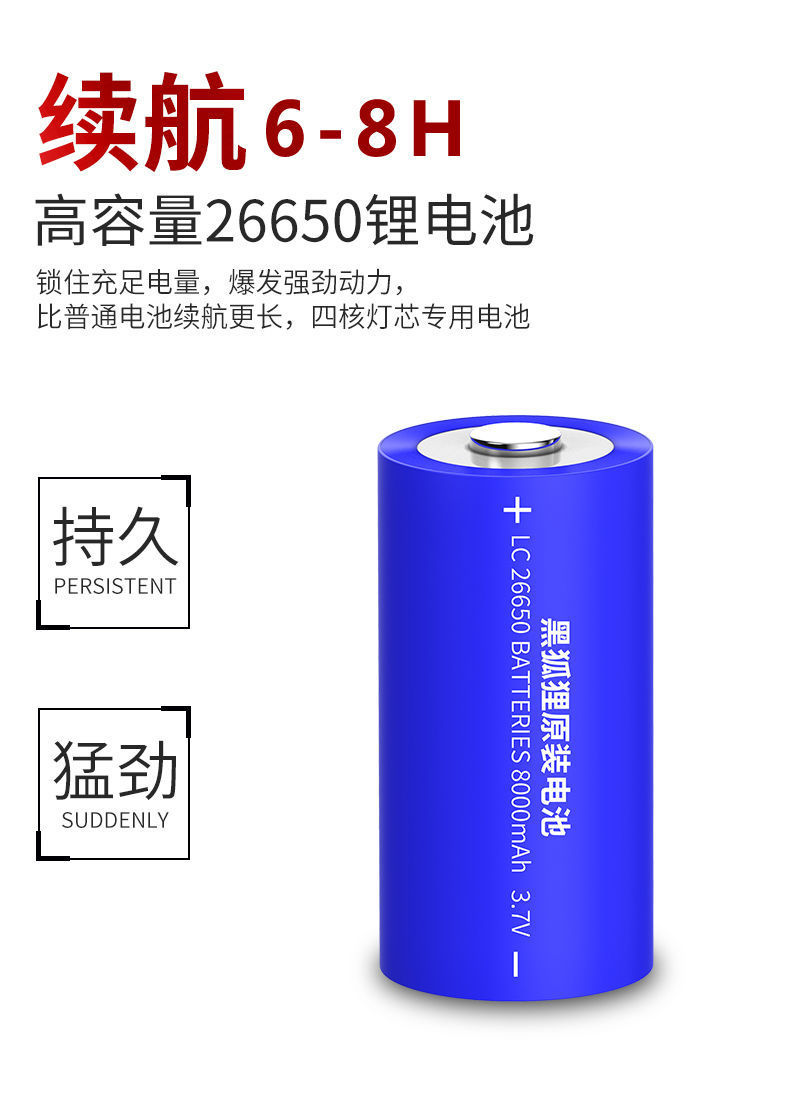 跨境XHP70强光手电筒可充电野外安保巡逻充电宝输出铝合金usb变焦详情30
