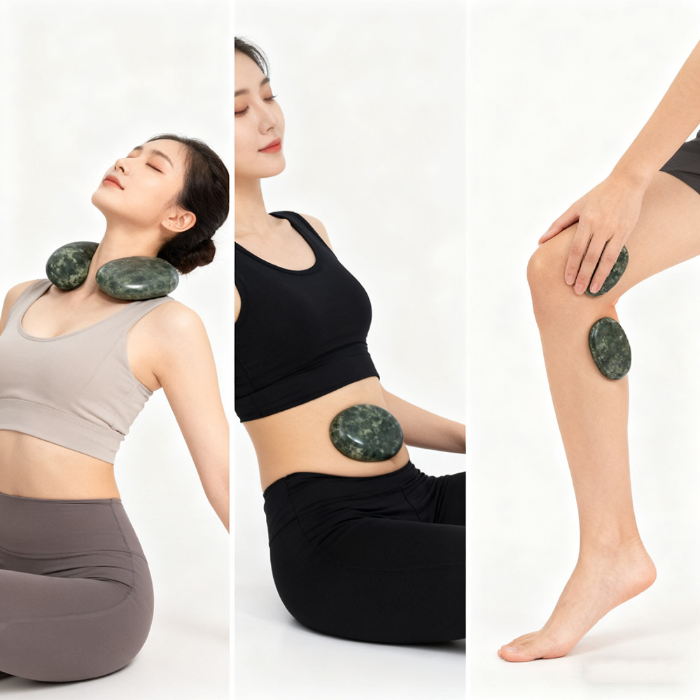 热敷石精油推拿SPA全身背部腰部按摩加热石中医馆足浴店经络养生石详情13