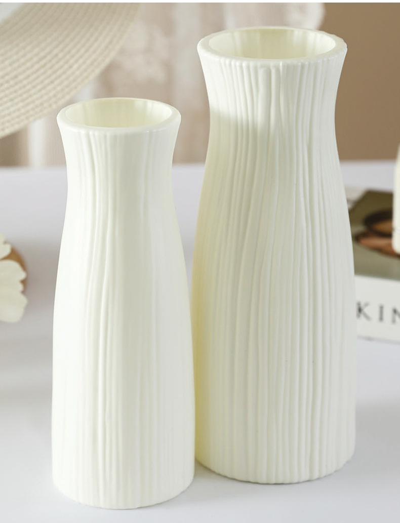 Plastic vases for the living room, fresh and simple, creative, anti-drop flower arrangement vases, hydroponic vases, home desktop decoration pic 11