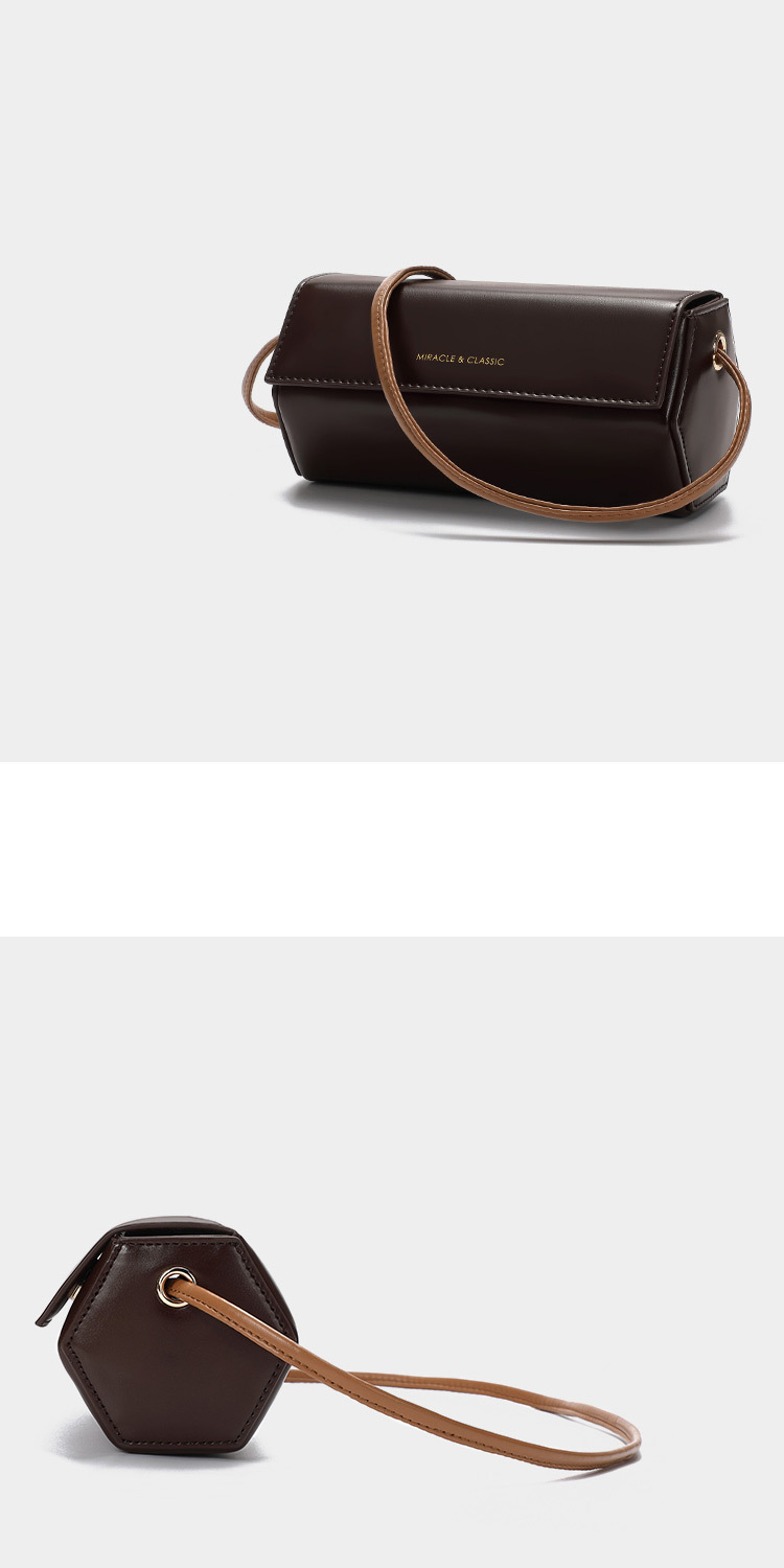 The 2024 new simple and fashionable small bag, a versatile single-shoulder crossbody bag for women, is a trendy and niche cylindrical bag pic 16