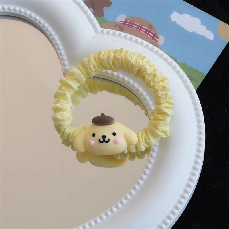 可爱三丽鸥发饰玉桂狗大肠发圈甜美卡通头绳库洛米扎头发皮筋头饰详情7