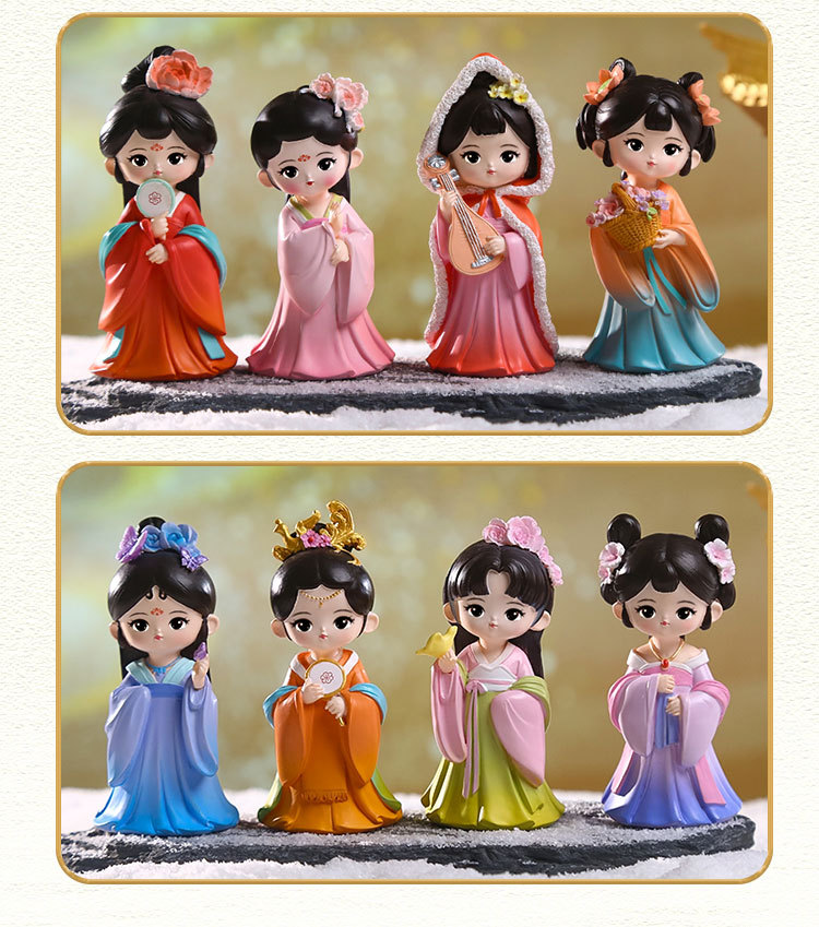 Top 10 Ancient Charm Beauty trinkets, New best-selling resin craft decorative items, Chinese cartoon casual Tang Dynasty pic 11