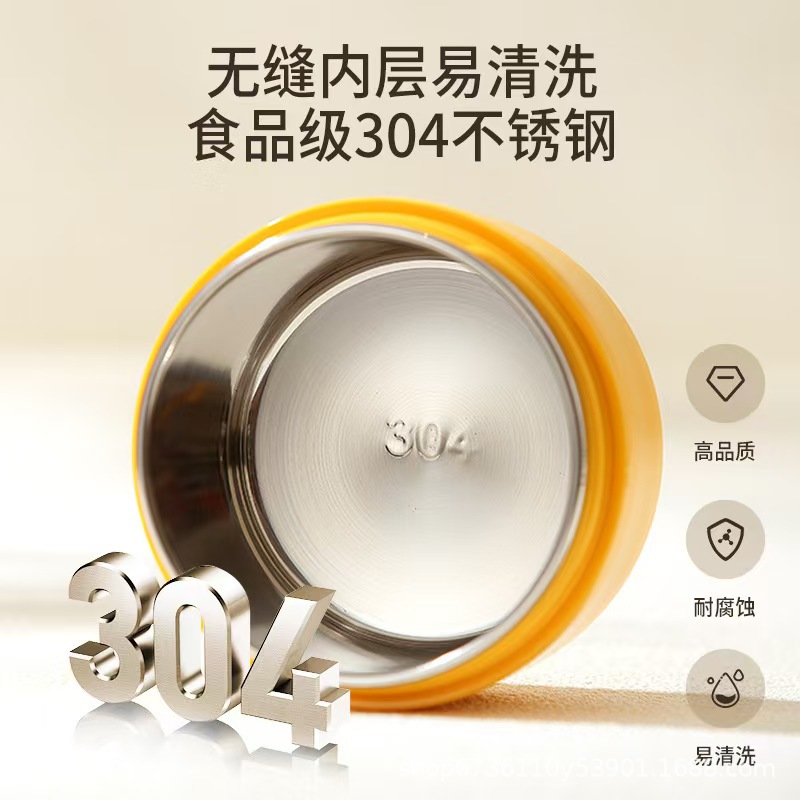 304不锈钢保温饭盒便携双层餐盒保温桶上班族学生带盖密封便当盒详情4