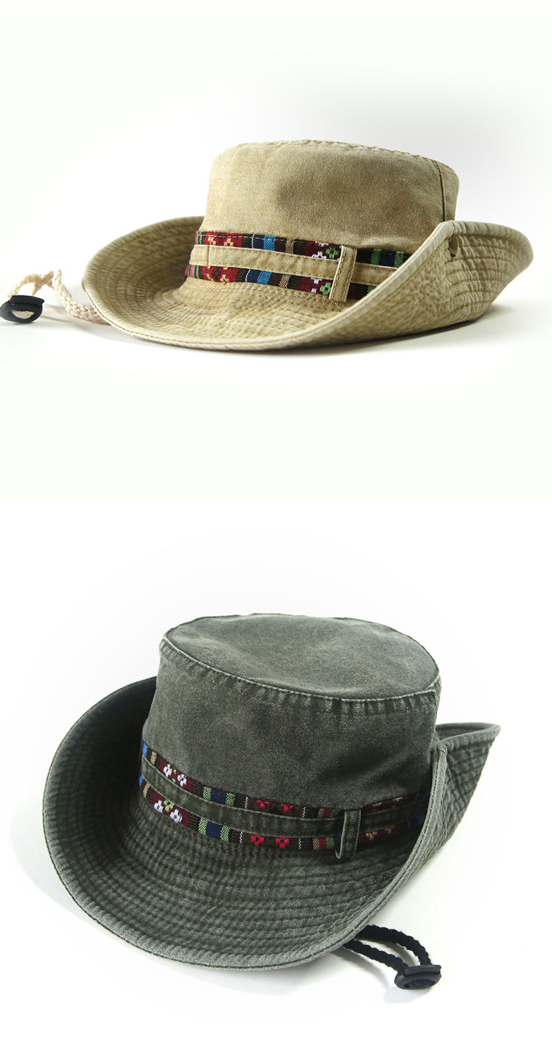 Cross-border export of ethnic-style cowboy hats, outdoor hiking and mountaineering sun protection hats, travel and camping wide-brimmed hats, and fisherman hats pic 10