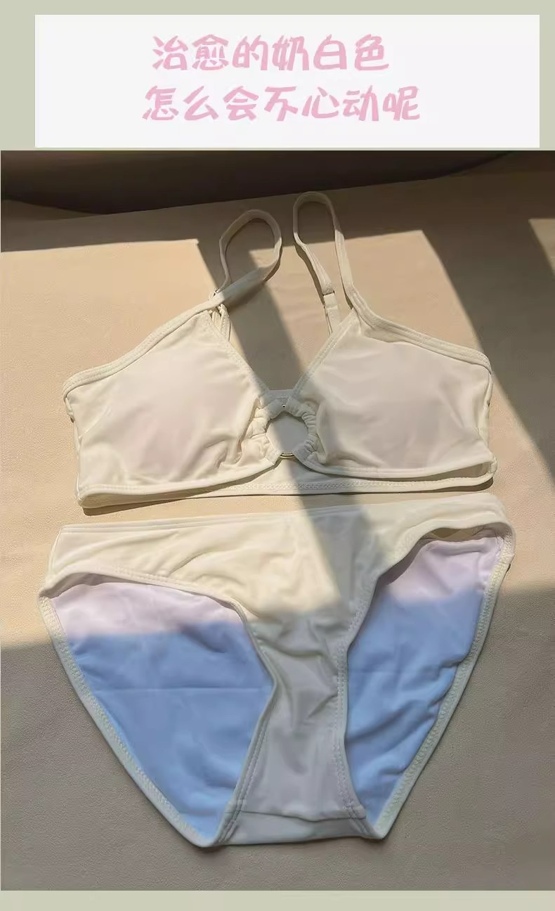 跨境游泳衣女高级感比基尼四件套bikini性感长袖防晒温泉泳装外贸-125013详情10