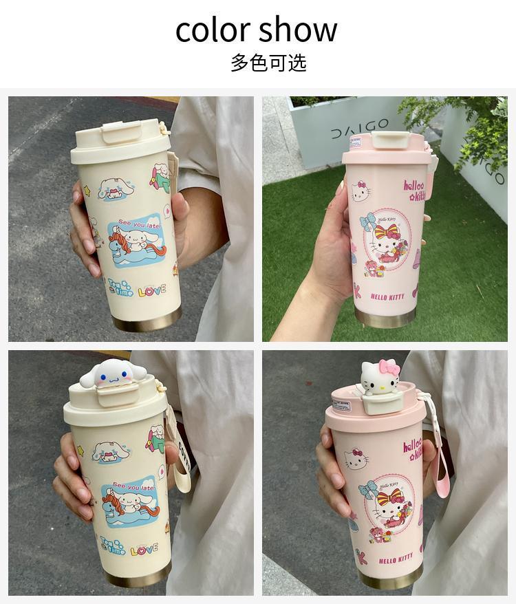 316不锈钢保温杯韩系高颜值卡通kt吸管咖啡杯大容量双饮水杯跨境详情3