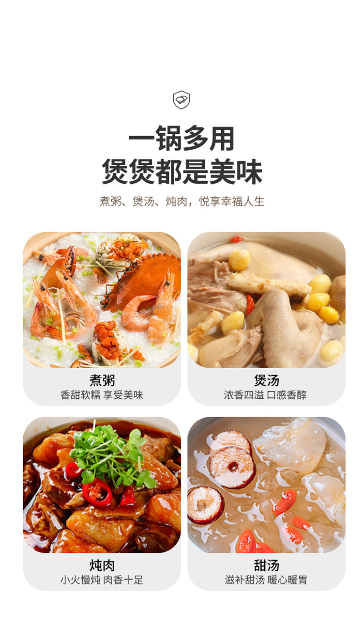 Japanese ceramic 煲仔饭 special clay pot for household wholesale high-temperature resistant gas shallow-mouthed small stewing pot clay pot pic 8