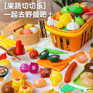 跨境过家家烧烤玩具 儿童BBQ烧烤套装厨房烤肉烤串仿真食物串串香详情5