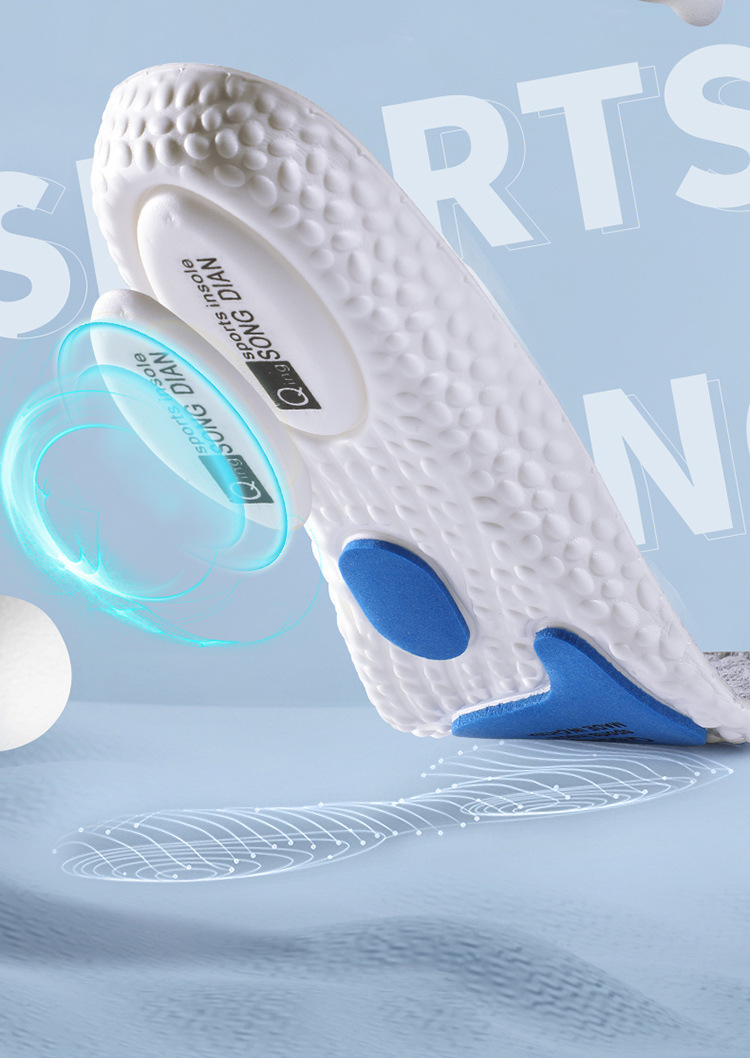The sports insoles are highly elastic, shock-absorbing, sweat-absorbing, odor-proof and comfortable. The EVA ball insoles zoom are a must-have for standing for long periods without getting tired pic 9