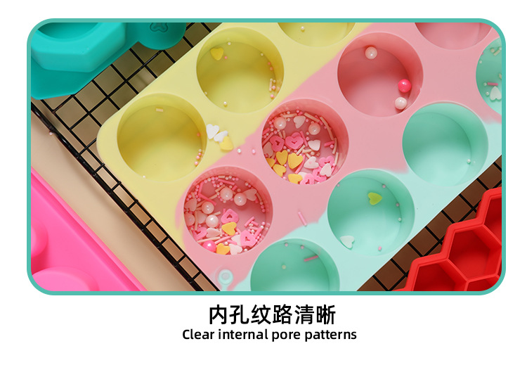 New 12-piece balloon-shaped food-grade silicone cake mold, jelly mousse cake and pastry baking mold pic 8