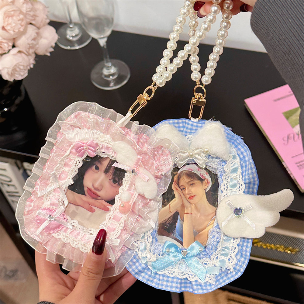 DIY装饰咕卡配件辅料少女心手工小卡卡套材料包蕾丝布蝴蝶结配饰详情17