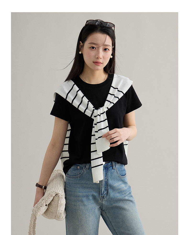 【 Blockbuster B: Super Comfortable Double-collar T-shirt with Upgraded Fabric 】 Spring short-sleeved T-shirt pic 69
