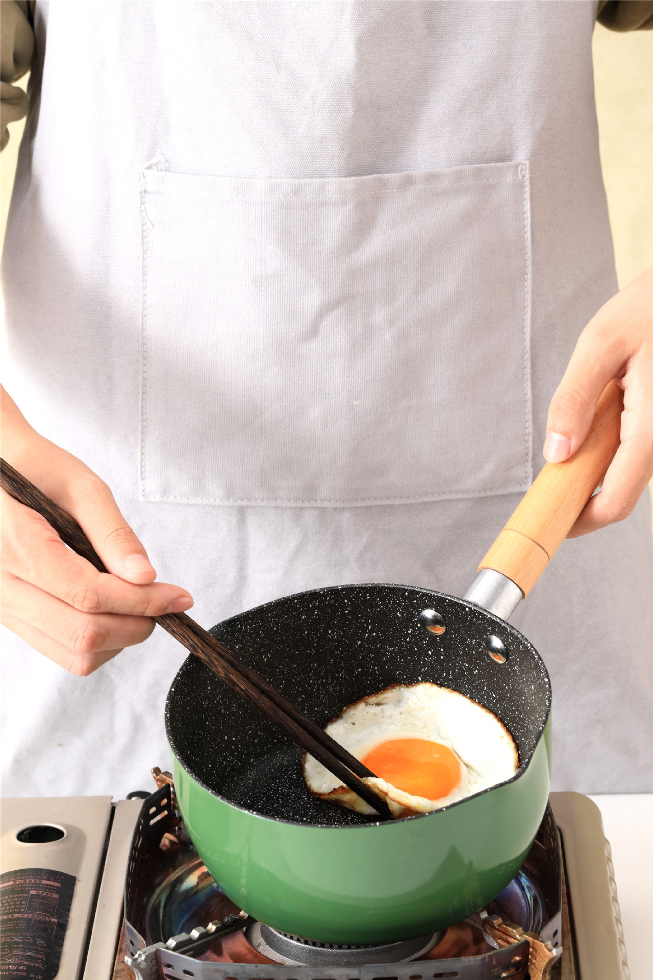 Cross-border delicious non-stick pan, small milk pan, household tourmaline frying pan, non-stick pancake pan, egg frying pan, baby food pan pic 5