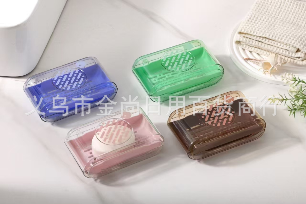 Portable travel soap box, multi-style soap box, plastic bathroom storage box, small soap box, water filter pic 5