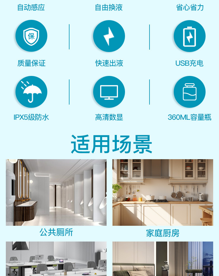 The new sensor soap dispenser M12 with automatic foam display screen for mobile phone washing, hotel and household washbasins, and kitchen soap dispensers pic 2