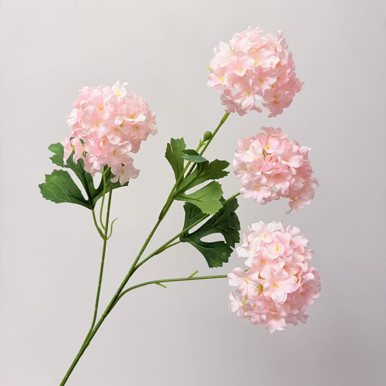 梦幻4头绣球仿真花婚庆婚礼堂布景插花家居假花批发多头仿真绣球详情13