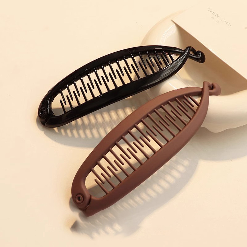 Banana clip vertical clip ponytail hair clip for women 2025 New high-end twist clip, large hair volume, high-end look headwear pic 2