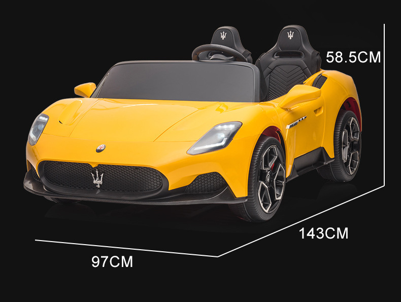 玛莎正版拉蒂MC20双座儿童电动车四轮宝贝玩具车可坐双人儿童电动详情32