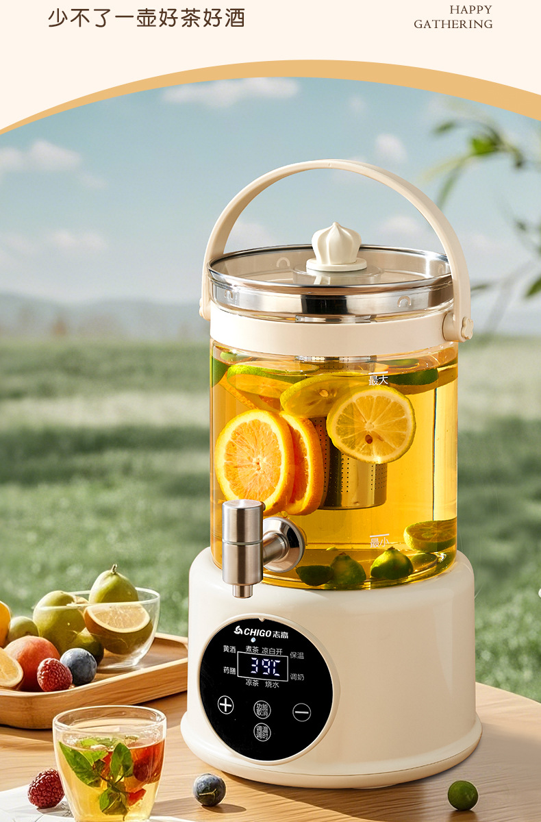 志高带水龙头养生壶家用多功能聚会炖煮果茶烧水壶全自动保温一体详情12