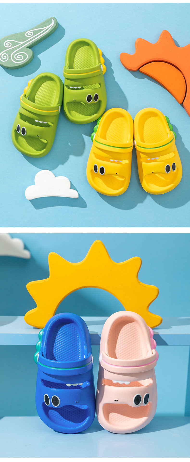 跨境批发儿童可爱虫子男女童夏季新款凉拖鞋子可爱卡通软底童鞋男女宝宝鞋详情8