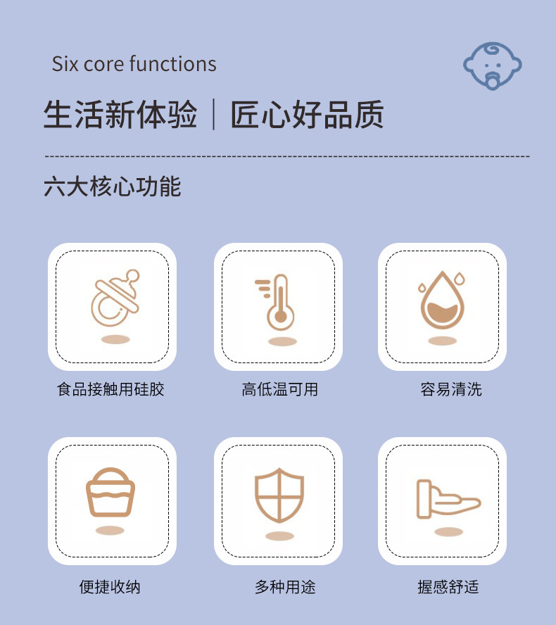 4件套硅胶折叠量杯 可伸缩量杯套装咖啡面粉刻度烘培量具厨房工具详情2