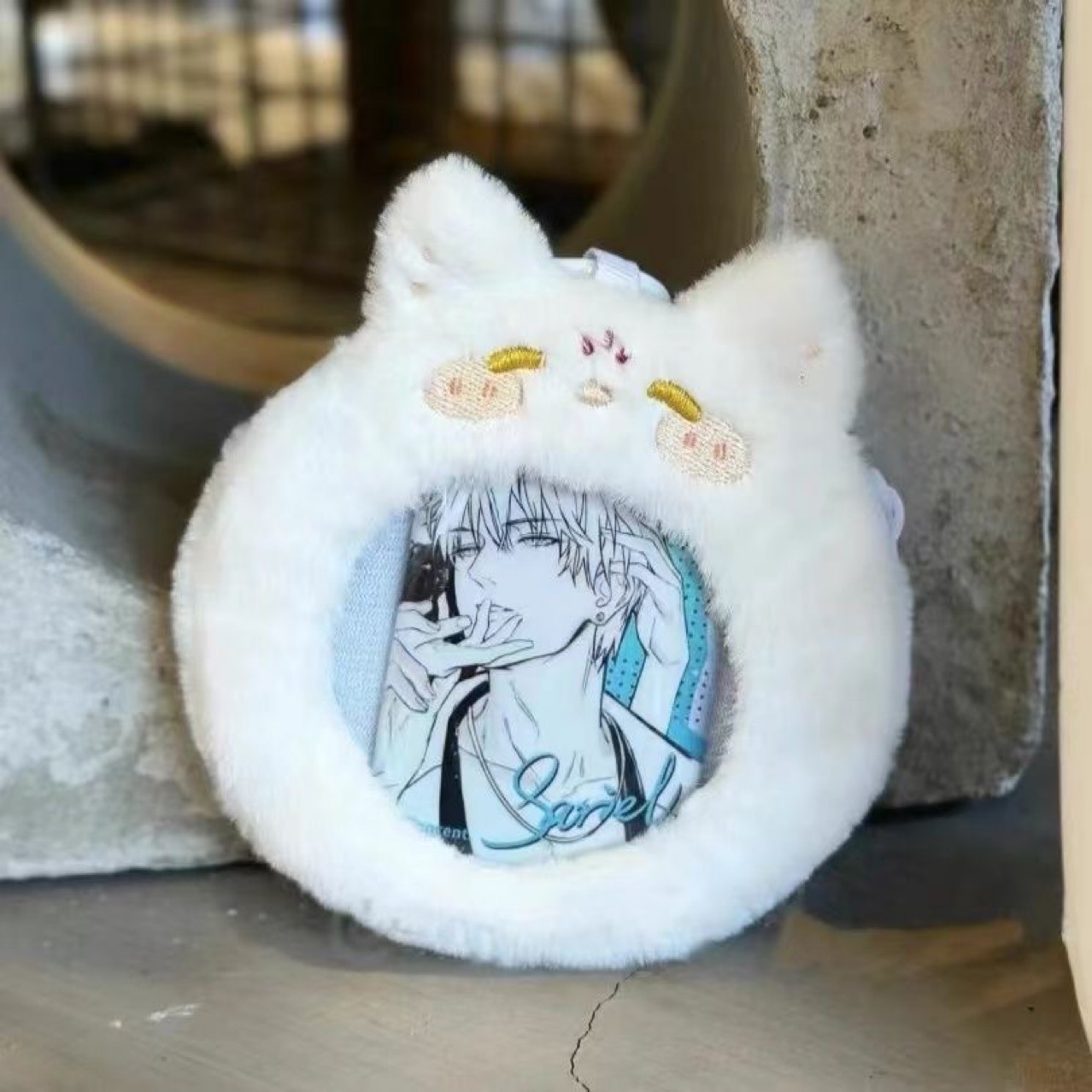 小红书喵狐狐毛绒吧唧钱包收纳袋痛包透明展示学生谷子保护详情4