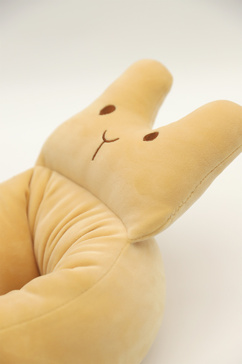 卡通动物充棉U型枕定货 康乐屋PP棉填充颈枕 旅行出差颈椎枕订做详情13