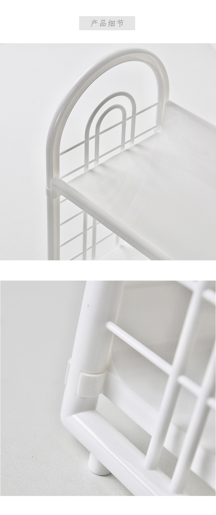 High appearance level desktop storage rack, ins style, multi-layered dormitory storage, book rack, computer office storage rack pic 5