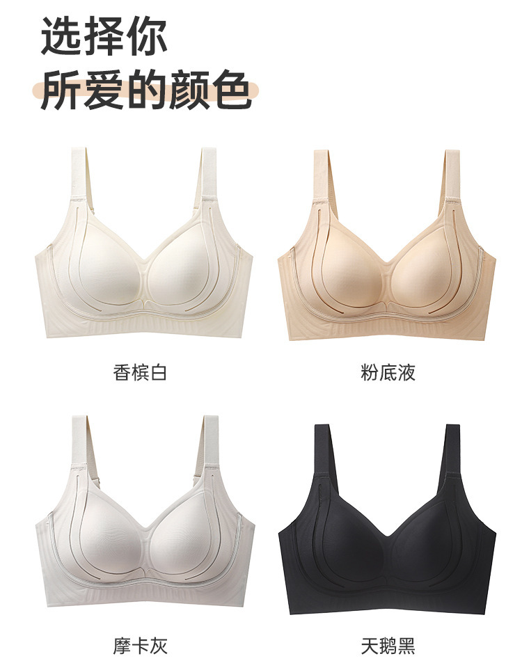 Anti-gravity lift bra for women, thin fixed cup, no steel ring, comfortable, traceless breast retraction, anti-sagging bra pic 16