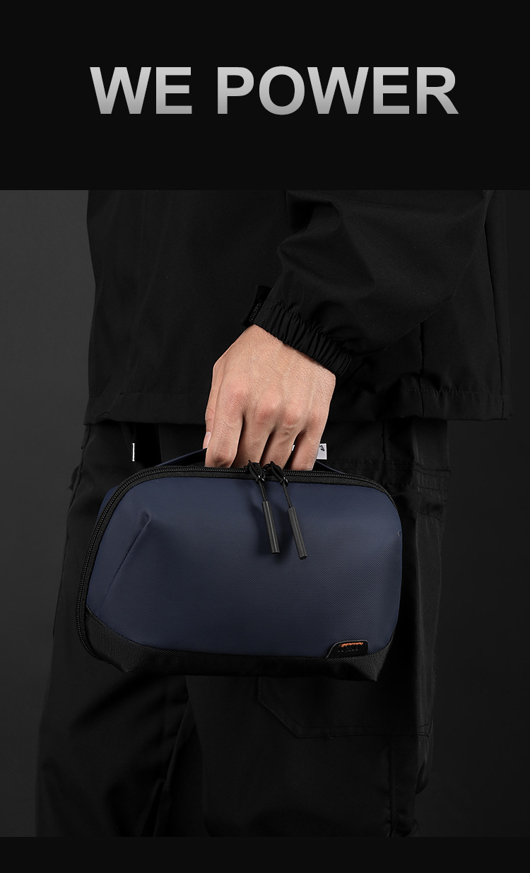 WEPOWER新款男士手拿包 数据线配件收纳包 旅行便携随行包 数码收纳包 办公出行必备详情13