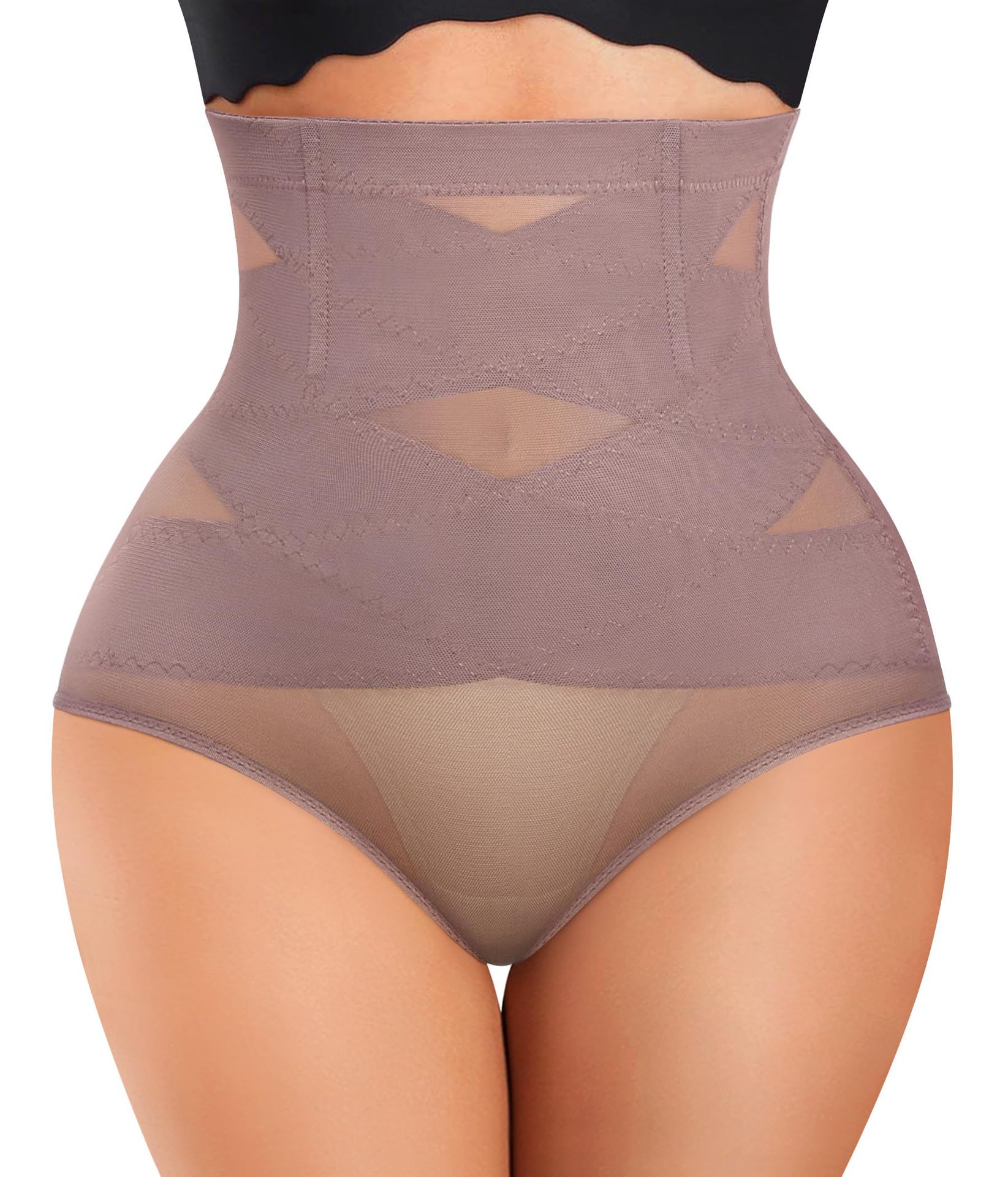 亚马逊薄款美体塑形连体衣提臀收腰收腹内裤女无痕性感塑身束腰裤详情14