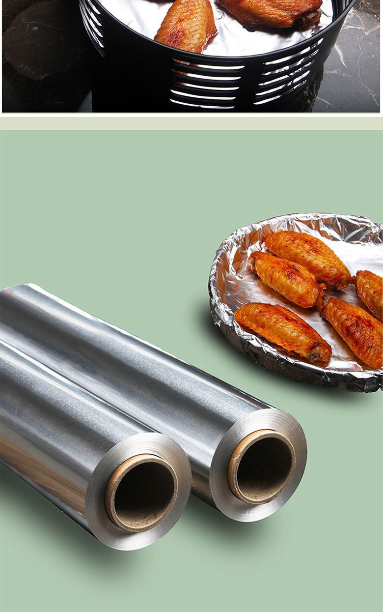 Kao Yi Le tin foil roll, food-grade full-rice barbecue and baking paper, kitchen household disposable tin foil paper pic 14