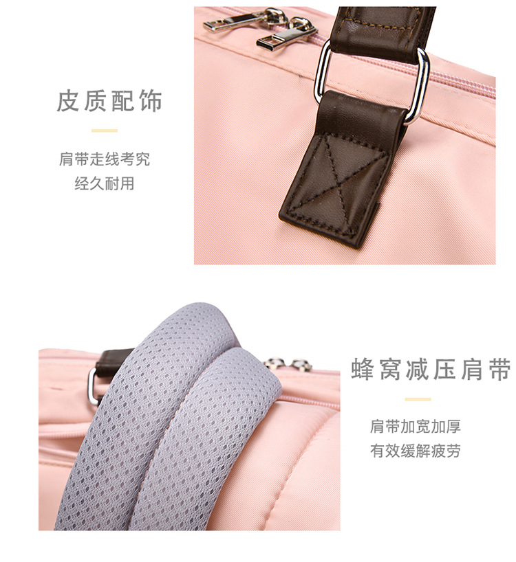 新款大容量多功能三用斜挎保温母婴包待产包妈咪包双肩背包妈妈包详情21