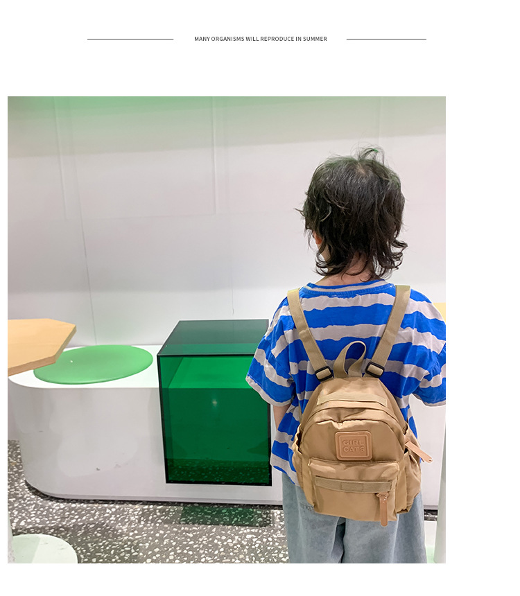 幼儿园小孩书包韩版可爱简约男女童轻便小背包户外出游儿童双肩包详情9