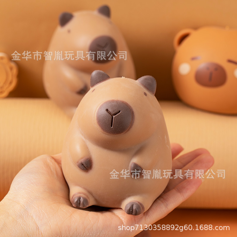 小红书同款卡皮巴拉捏捏乐面粉动物发泄球解压神器慢回弹儿童玩具详情4