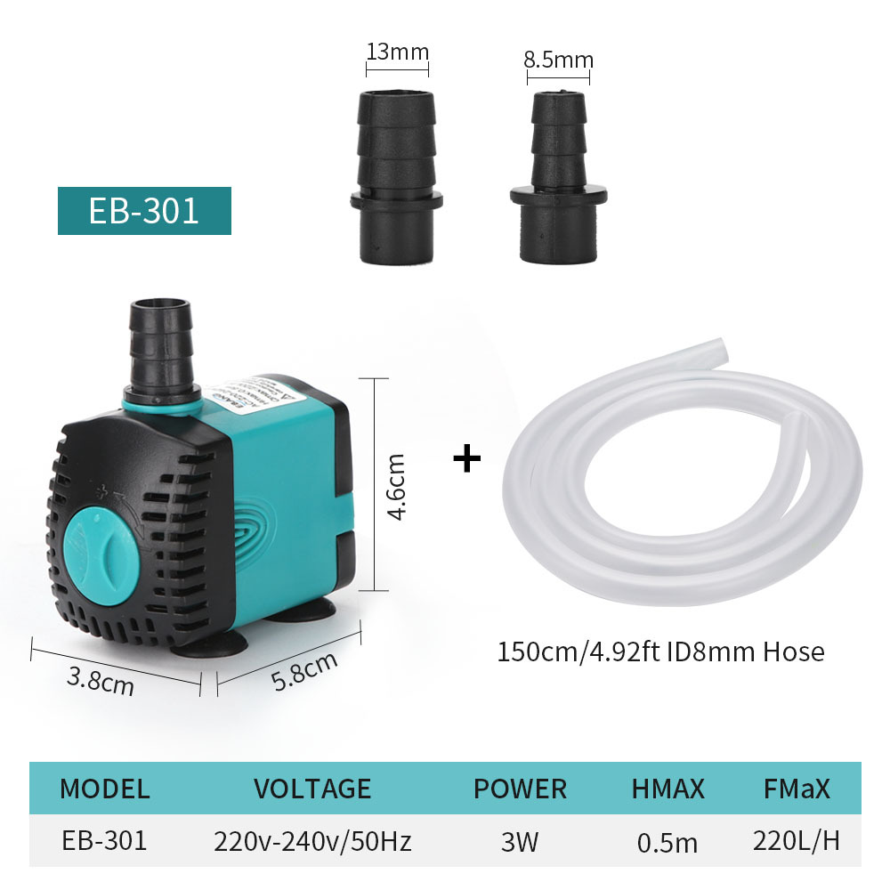 EB系列小型潜水泵鱼缸水泵水族箱水冷空调泵鱼池抽水机侧吸泵详情16