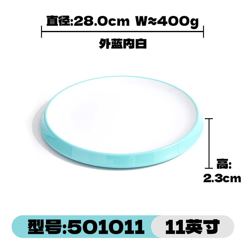 Round melamine tableware, cold dishes, commercial hotel restaurant trays, flat plates, round restaurants, hot pot restaurants, food grade A5 pic 2