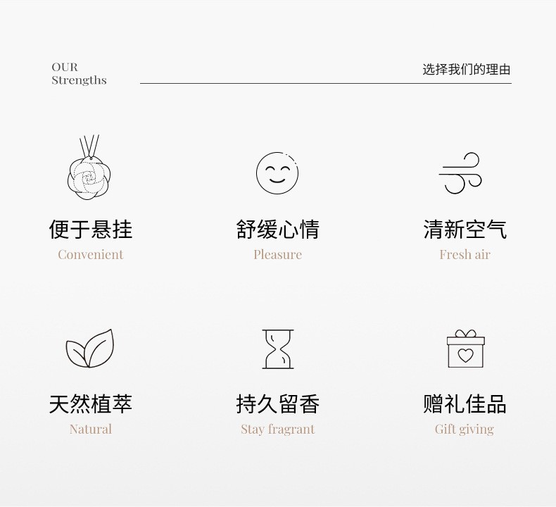 冬伊香薰石膏香片室内持久清新家用衣柜扩香石伴手礼车载固体香氛详情8