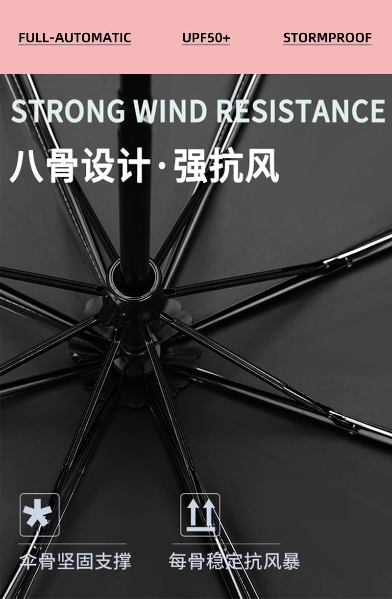 晴雨两用伞可爱太阳伞防晒防紫外线小巧便携高颜值学生专用伞批发详情5