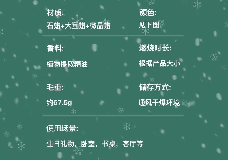 圣诞节圣诞树香薰蜡烛伴手礼ins创意家居摆饰套装拍摄道具节日礼详情16