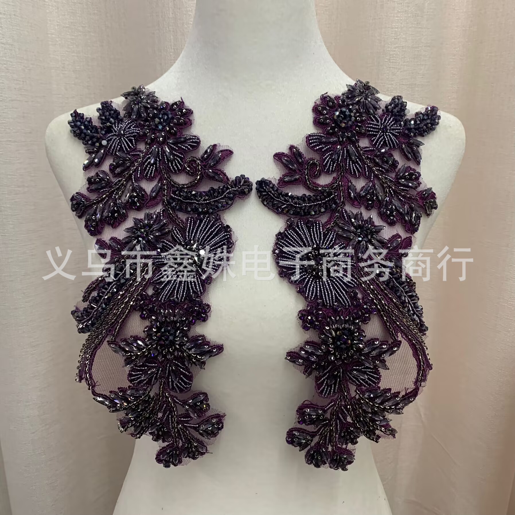 全新手工麦穗钉珠钉钻珠绣服装配饰详情20