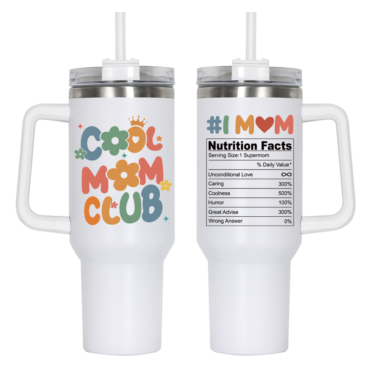 Amazon 40oz portable car insulated cup, stainless steel double-layer high appearance level cold insulation handle cup, customizable LOGO pic 12