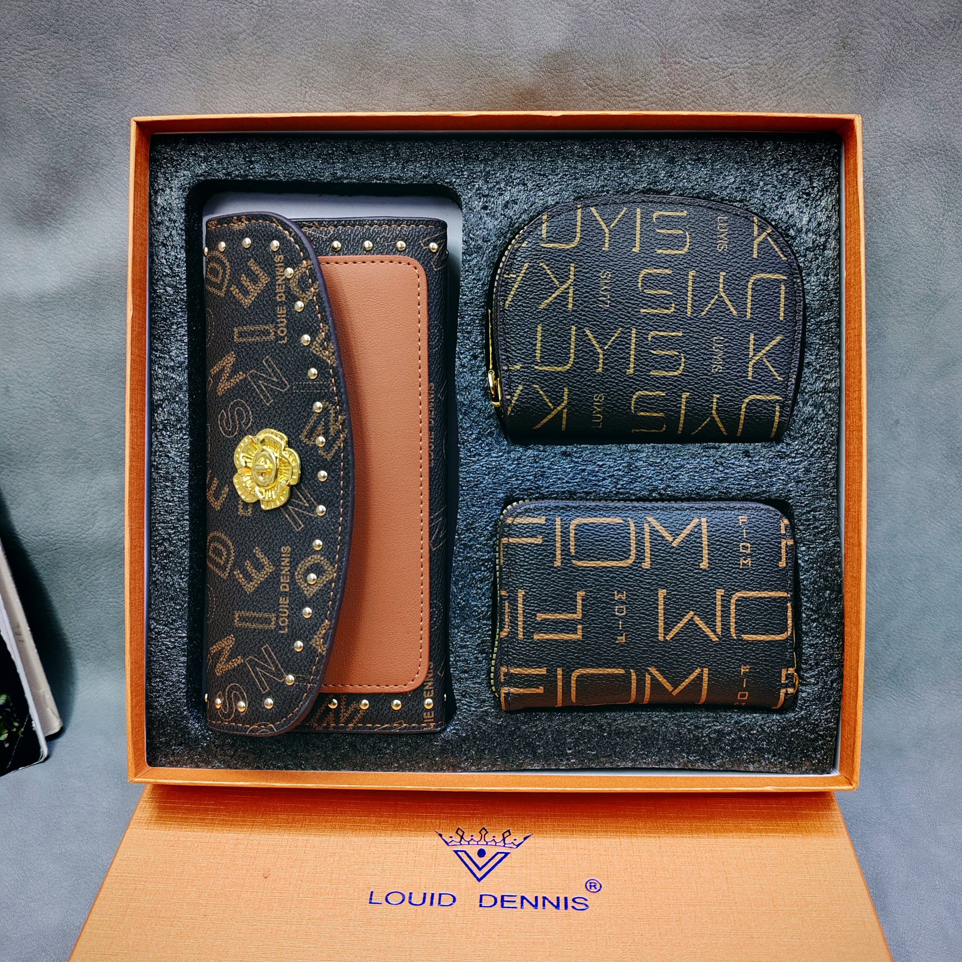 2024新款三件套礼盒装钱夹卡包套盒详情16