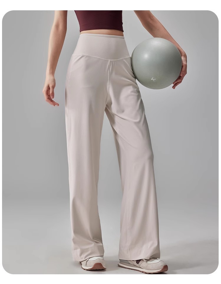 Outdoor training casual pants, running fitness pants, loose straight-leg pants, high-waisted sports pants, yoga pants, wide-leg women pic 31