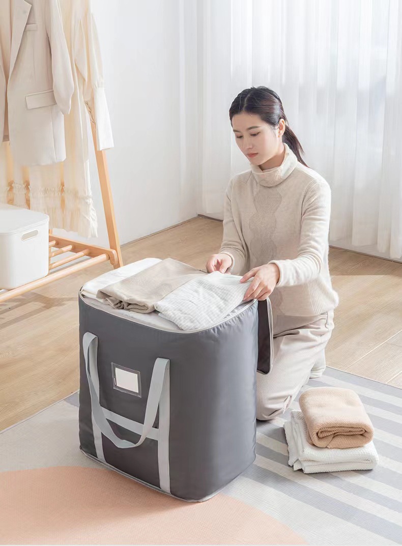 Oxford cloth clothing and quilt storage bags, large-capacity travel storage and organization bags, waterproof, moisture-proof, washable moving bags pic 6