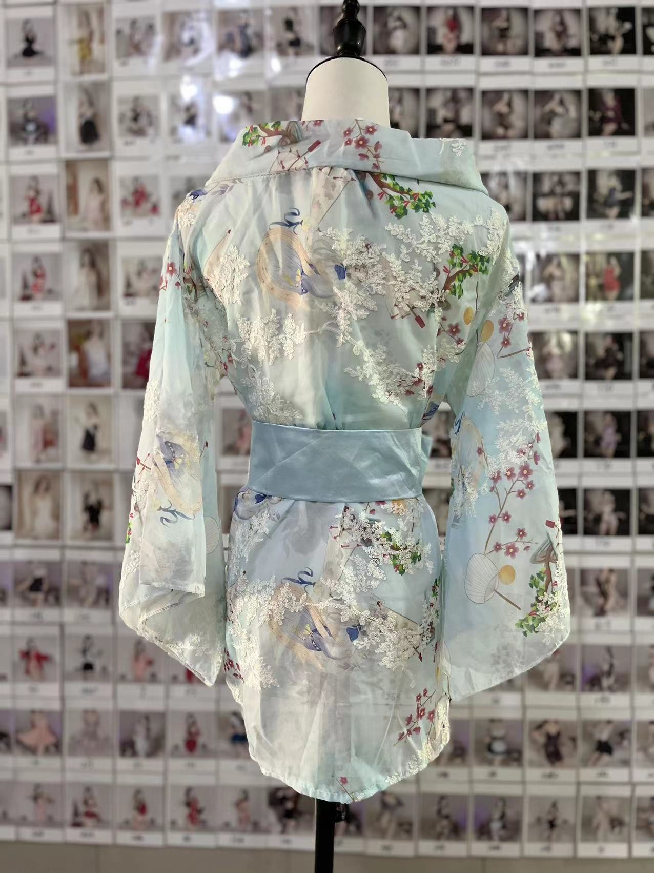 寝慕情趣内衣和服浴袍套装制服诱惑印花日系蝴蝶结性感睡衣316详情20