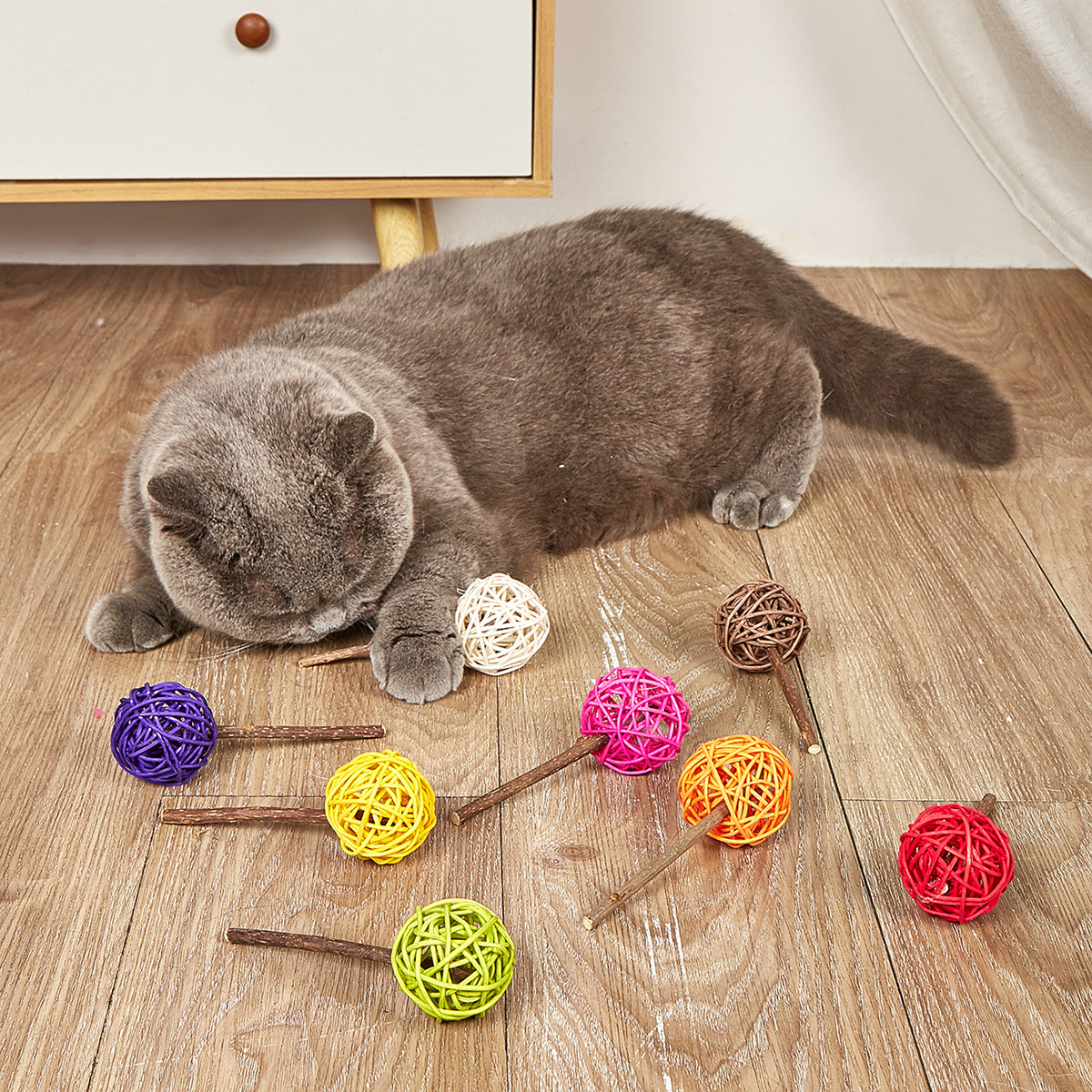 猫玩具批发新款木天蓼藤球猫咪去口气纯植物磨牙棒猫咪玩具厂家详情21