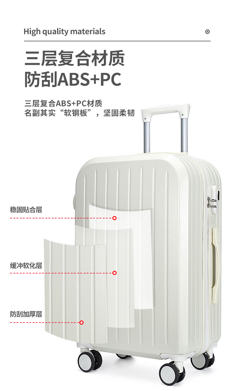 行李箱20寸多功能带杯架旅行箱女24寸学生密码箱万向轮拉杆箱批发详情17