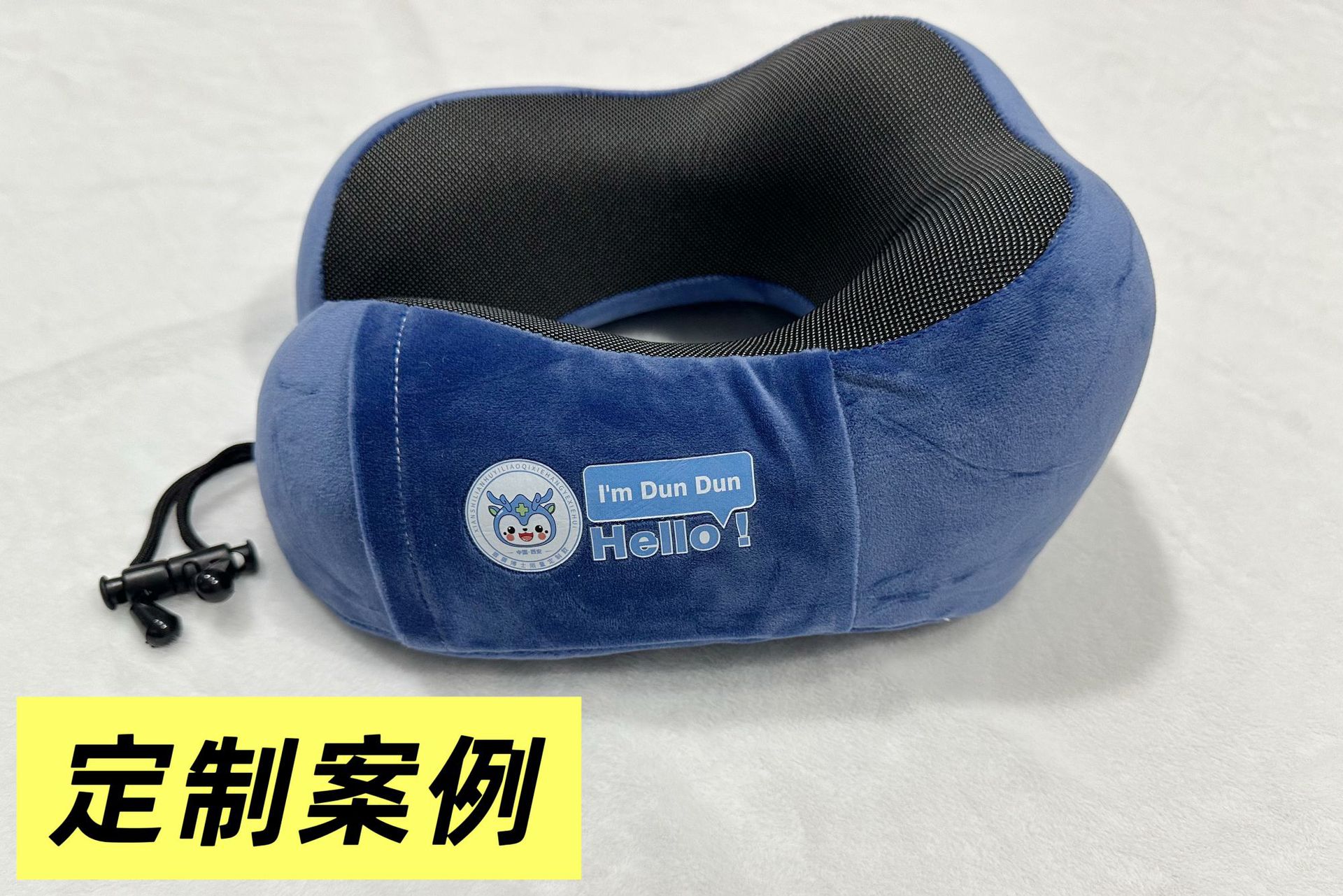 Factory-customized U-shaped pillow, embroidered advertisement, printed logo, memory foam neck protection pillow, gift promotion, U-shaped pillow customization pic 4